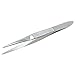 Cole-Parmer Essentials Stainless Steel Tweezers, Med Sharp, Serrated, 76mm