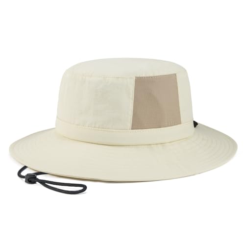Image of FUICUI Quick Dry Sun Bucket Hat for Men Women Outdoor Unisex Packable Travel Cap