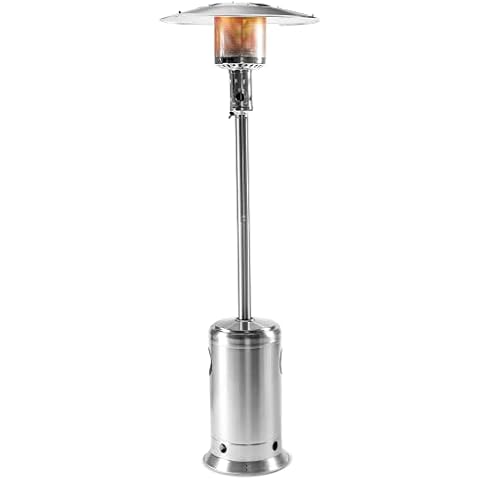 LEGACY HEATING 88inch Standing Heaters Outdoor with Wheels, Stainless Steel Burner, Gas Propane Patio Heater for Outdoor Garden Use, 47000BTU Cover