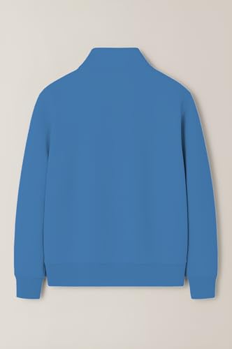 Image of Mack Jonney Men's Fleece Half-Zip High Neck Sweatshirt | Warm & Stylish Winter Wear -M4563