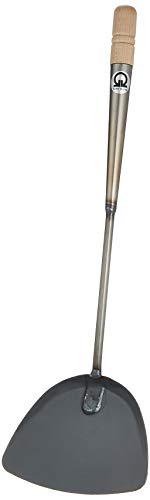 Endo Shoji ATY14001 Professional Chinese Spatula, Large, Width 5.1 x Depth 3.9 x Handle Length 13.2 inches (130 x 100 x 335 mm), Iron, Made in Japan