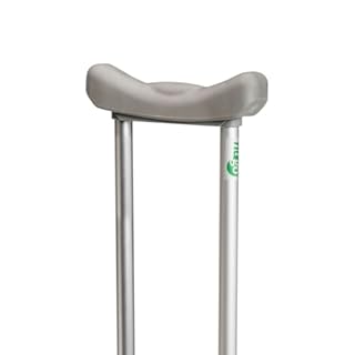 Hugo Mobility Adjustable Tall Crutches For Walking, Tall Adult Walking, Comfortable Lightweight with Underarm Pad and Hand Grip, For Users Over 6 Feet