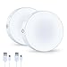 Dimmbar Batteriebetrieben Touch Lampe, weißes Licht led nachtlicht mit wiederaufladbar batterie, Helligkeit einstellbar, magnet aufkleben, Schrankleuchte, Küchenlampe, 2er-Set