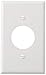 Leviton 88004 001-000 Receptacle Standard Size Wall Plate, 1 Gang, 4-1/2 in L X 2-3/4 in W 0.22 in T, Smooth, Standard, White