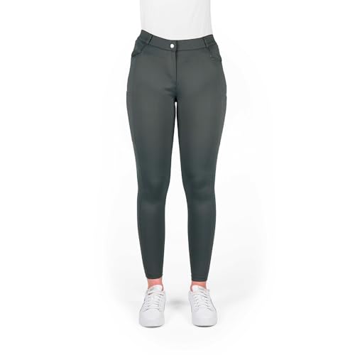 EQUITHEME Capucine Woman Riding Pants 42 culotte équitation stretch blanche bleu
