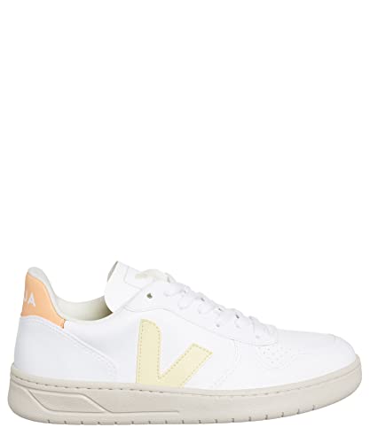 Veja Women V-10 Sneakers White - Sun - Peach 8 US2