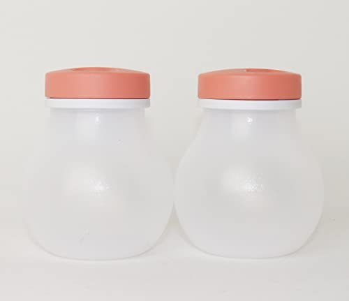 Tupperware New Allegra - Spargere sale e pepe, 2 pezzi, colore: Bianco