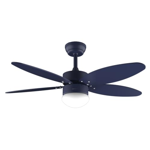 Cecotec - Ventilateur de Plafond avec Lumière EnergySilence Aero 4260 Full Purple - 40 W, Diamètre 106 cm, Lampe Intégrée, Télécommande, Minuterie 8 Heures, 6 Vitesses, 5 Pales, Été/Hiver