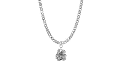 Médaillon en argent pur 925 et pierre précieuse, alliance de prestige et de finesse artisanale