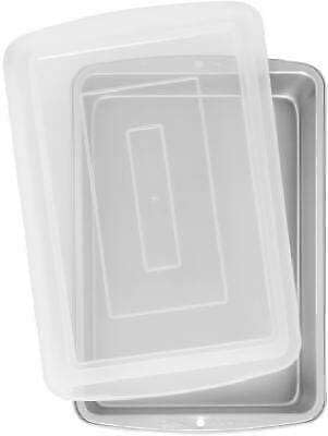 LKOP 13 x 9-Inch Covered Non-Stick Cake Pan Cake pans Baking supplies Baking pan Nonstick pan Muffin pan Cake pan Baking set Mini cake pans Nonstick pan set Cake pans Cake board Pan bakeware Bak