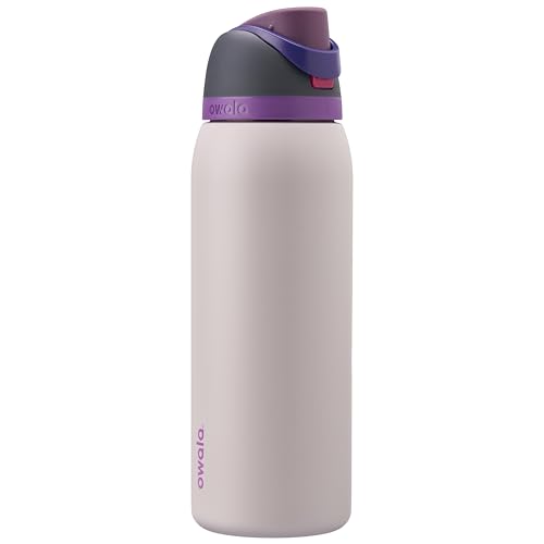 Image of Owala FreeSip Insulated Stainless Steel Water Bottle with Straw for Sports and Travel, BPA-Free, 40oz, Dreamy field