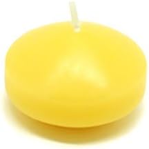 Jeco 1 3/4" Yellow Floating Candles (144pcs/Case) Bulk