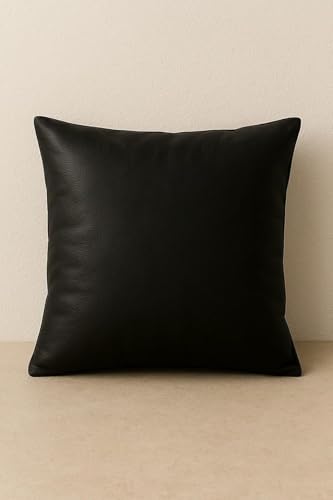Image of Bean Bag Cover | Gaming Seat with Side Pocket | Premium Leatherette, Washable Cover, Double Stitching | for Lounge & Bedroom | Cover Only (Free Pillow & Footrest, No Beans) (Black, XL)