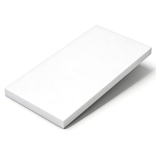 PTFE Sheets 200mmx100mm Polytetrafluoroethylene Plastic Plate Thick 0.5mm-30mm Teflon Sheet for Gasket Seal High Temperature Insulation Industrial DIY Projects(200x100x4mm)