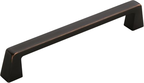 Amerock | Cabinet Pull | Oil Rubbed Bronze | 6-5/16 inch (160 mm) Center to Center | Blackrock | 1 Pack | Drawer Pull | Drawer Handle | Cabinet Hardware
