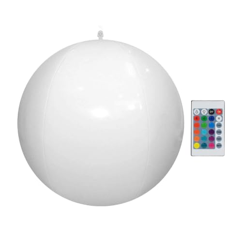 Globos de playa brillantes con luz LED multicolor y mando para animar tus noches de piscina