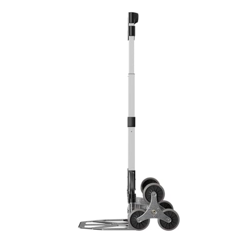 Tronitechnik® Sackkarre Handkarre klappbar für Treppen, Transportkarre bis 75kg - Karre für Pakete, Transportwagen für Pakete, Gepäck und Einkauf - Vollgummireifen, höhenverstellbar