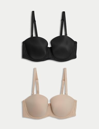 Image of Marks & Spencer Womens Polyamide Blend Padded Wired Multiway Bra (Pack of2)