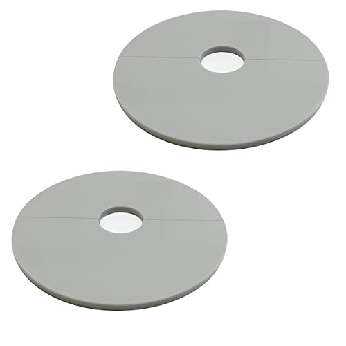 Rosettes Cover for Pipes, Heaters, Railings, Easy Assembly, Pipe Cover, Made in Germany, Pipe Collars, White/Grey/Black, Heating Pipe Cover, Trim Cuff