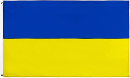 Ukraine Flagge 1,5 m x 0,9 m Nationalflagge Polyester mit Messingösen gelb blau 112430