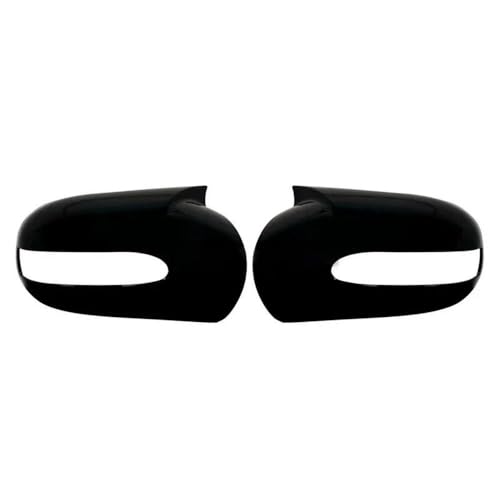 Couvercles de rétroviseur noir brillant pour Benz Classe E C W211 W203 2001-2007