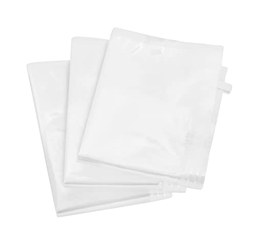 Wenko Vacuum Cleaner Bags, Clear Polythene, 3 x( 55 x 90cm )+ 3 x (80 x 100cm) (Set of 6)