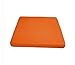 SWD TWTH Galette de chaise d'extérieur 45 x 45 cm, tissu imperméable, 50 x 50 cm, pour chaise de salle à manger, jardin, terrasse, maison (45 x 45 x 8 cm, orange)