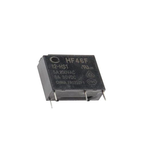 Relais de puissance 5A HF46F-12-HS1 12V 4 broches normalement ouvert - 10 pièces