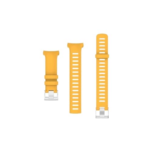 Suunto �ɓK�� D6 Dive / D6i NOVO/ZULU �̌����\�ȃ\�t�g�����\�ȃV���R�[���|�o�b�N���X�g���b�v�ƃ����O�X�g���b�v�ɓK��(Yellow)