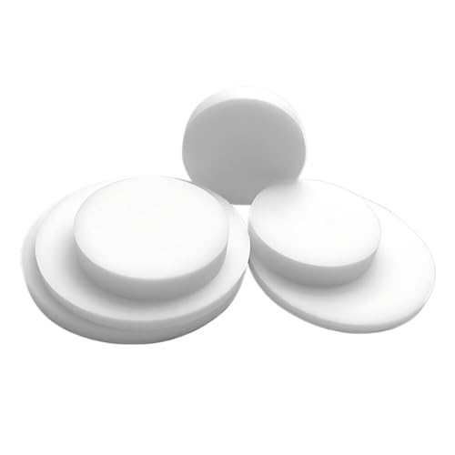 Discos de PTFE de 40mm y 2mm de espesor en color blanco para sellado plano, pack de 30 unidades