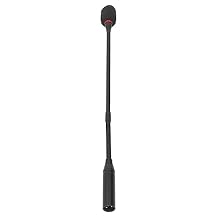 FLEXIBLE GOOSENECK DESIGN: This podium microphone features a hose that twists freely for easy angle adjustment. Easily position the mic to capture your voice clearly during lectures. EFFECTIVE NOISE REDUCTION: The desktop condenser microphone uses wi...