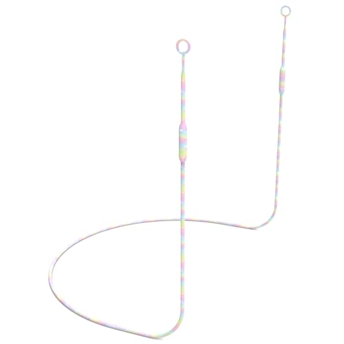 Earplug Lanyard [2 pcs] with Magnetic Tug-Resistant Safety Cord Rainbow