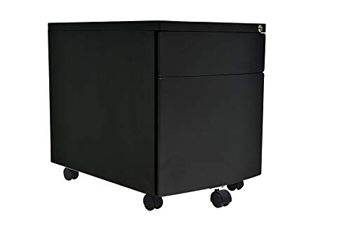 Ergohuman Eurotech Seating T1-PD01ABF-BK Mobile Pedestal, Black