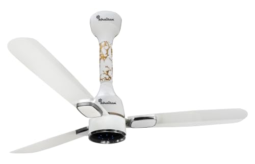 Image of Khaitan Ornate Super - 1200mm BLDC Ceiling Fan with Remote | 5 Star Rated | Durable & Long-lasting | Energy Saving | 3-Years Warranty | Pack of 1 | White