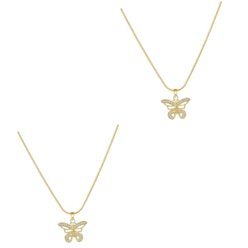 Collier mode papillon léger ne ternit pas pour sublimer les cous fragiles