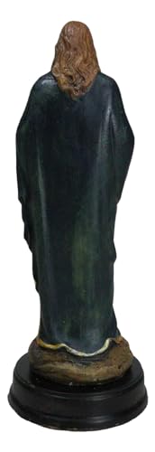 Estatua Religiosa Sagrado Corazón de Jesús Resina 5.75" miniatura 5
