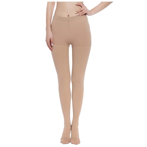 Bauzuoyo 20-30mmHg Medizinische Kompressionsstrumpfhose Damen & Herren Lang, Klasse II Abgestufte Kompressionsstrümpfe Herren Offene Zehe, Stützstrümpfe für Schwangerschaft Krampfadern Ödeme