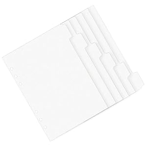 TSMORY 6 Löcher Nachfüll-Inlays A4