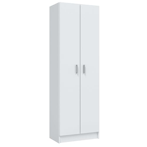 Miroytengo Armario Multiusos Cocina Despensa Lavanderia Baño Aseo Auxiliar Color Blanco 59x180 cm - imagen 3