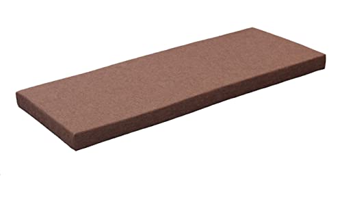 Ginsimar Custom Bench Pad/Cushion, Bay Window Seat Cushion (Rose Tan,