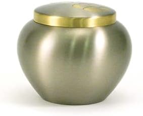 Dog urn with Two paw Prints | Memorial Dog urn Decorated with Two paw Prints