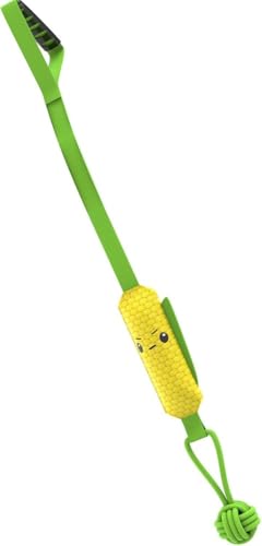 Dmend 犬用おもちゃ、丈夫、音が出るおもちゃ、噛むおもちゃ、コーンボール、一緒に遊ぶ、動くおもちゃ、ロープ、犬用知育玩具、ストレス解消、大型・中型、小型犬に適しています (2)