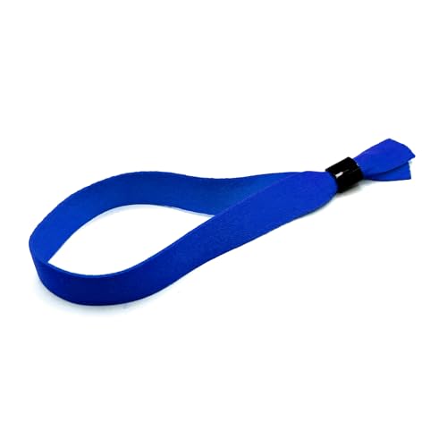 Lot de 50 Bracelets en Tissu - Bracelets d'identification pour événements (Bleu)