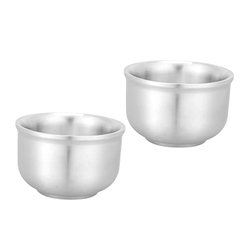 SOLUSTRE 2Pcs Heat Resistant Ramen Bowls Household Pasta Bowls for Soup and Noodles Convenient Kitchen Accessory Double Design
