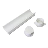 Set mit 5,1 cm Kuchen und 22,9 cm Backblech zum Backen von Kuchen, Keksen und Brownies, sicheres Material für die Küche (weiß)