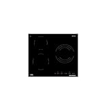 manual cocina electrica glem  GTH63ET - Mesa de cocina vitrocerámica, 6000 cm, 3 fuegos, 6000 W