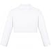 Lilax Little Girls' Knit Long Sleeve Button Closure Bolero Cardigan Shrug 4T White