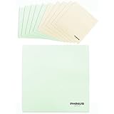 Phinus 10枚入り 楽器用クロス ギタークロス 柔らかいセーム革 25cmx25cmクリーナークロス メンテナンス きれいに拭く メガネ/液晶画面/カメラレンズ 水性/油性汚れ対応 お手入れ 指紋や汚れ清掃 最高級クロス YQQJ1