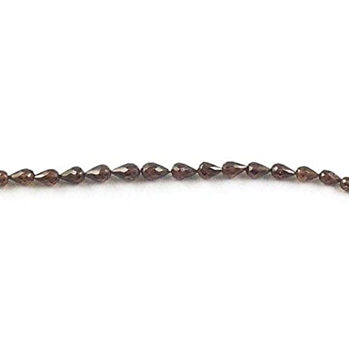 Zircon marron mystique haut de gamme en gouttes facettées de 7mm à 9mm pour joaillerie fine