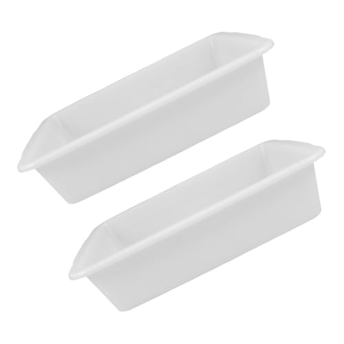 Unomor 2Pcs Multi Functional Plastic Laboratory Tray Spill Chemical Reagent Mixing Tray for Organizing and Managing Supplies Teaching